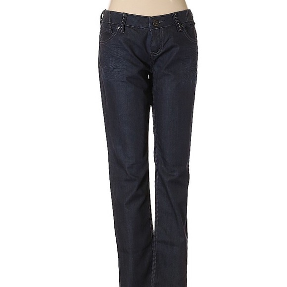 YNQ Denim - YNQ size 30 embroidery embellished straight jeans